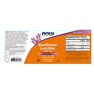 SUNFLOWER LECITHIN 1200 mg - fco 100 stfg