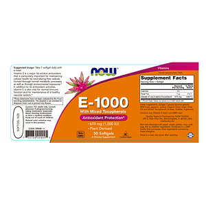 E-1000 (vitamina E 1000) - fco x 50 softgel