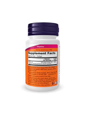 VITAMINA D3 2000 UI - Fco x 30 softgel