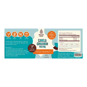CENTER CANELA 1000 mg - fco x 120 cap