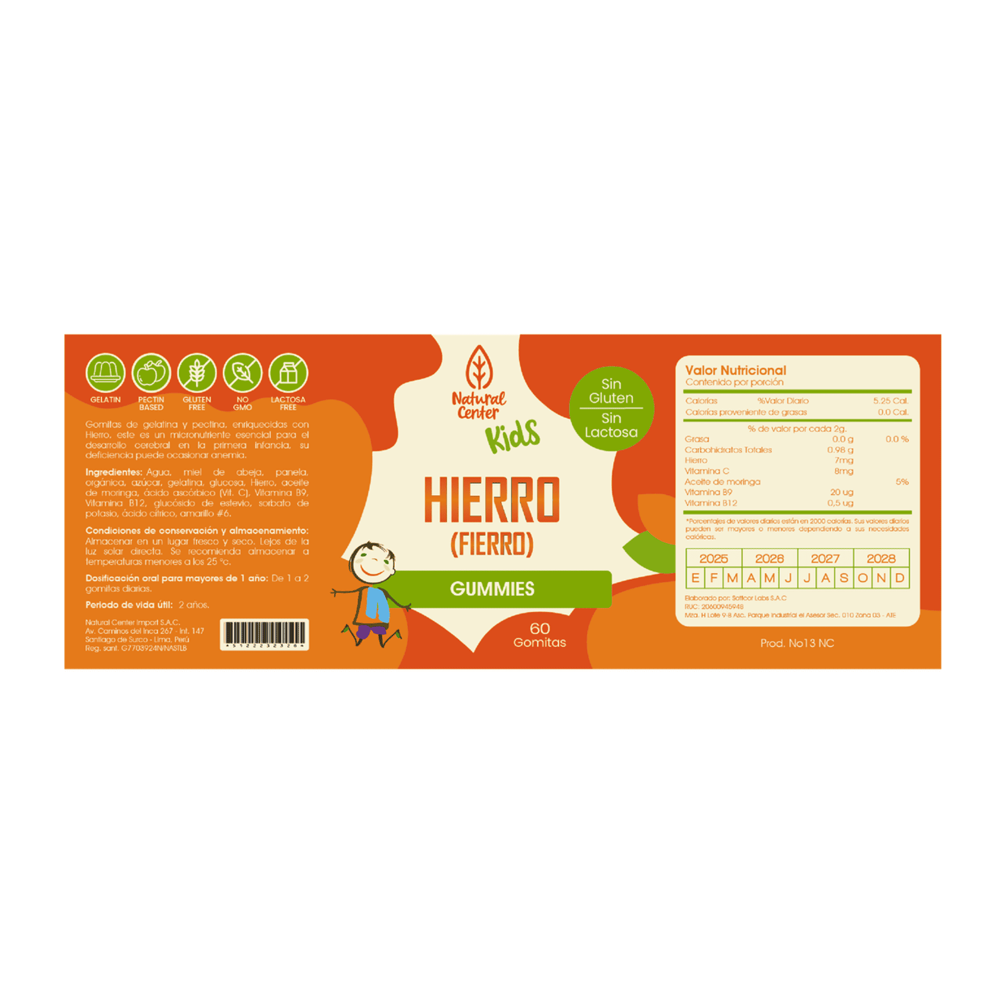 HIERRO - fco x 60 GOMITAS. 2