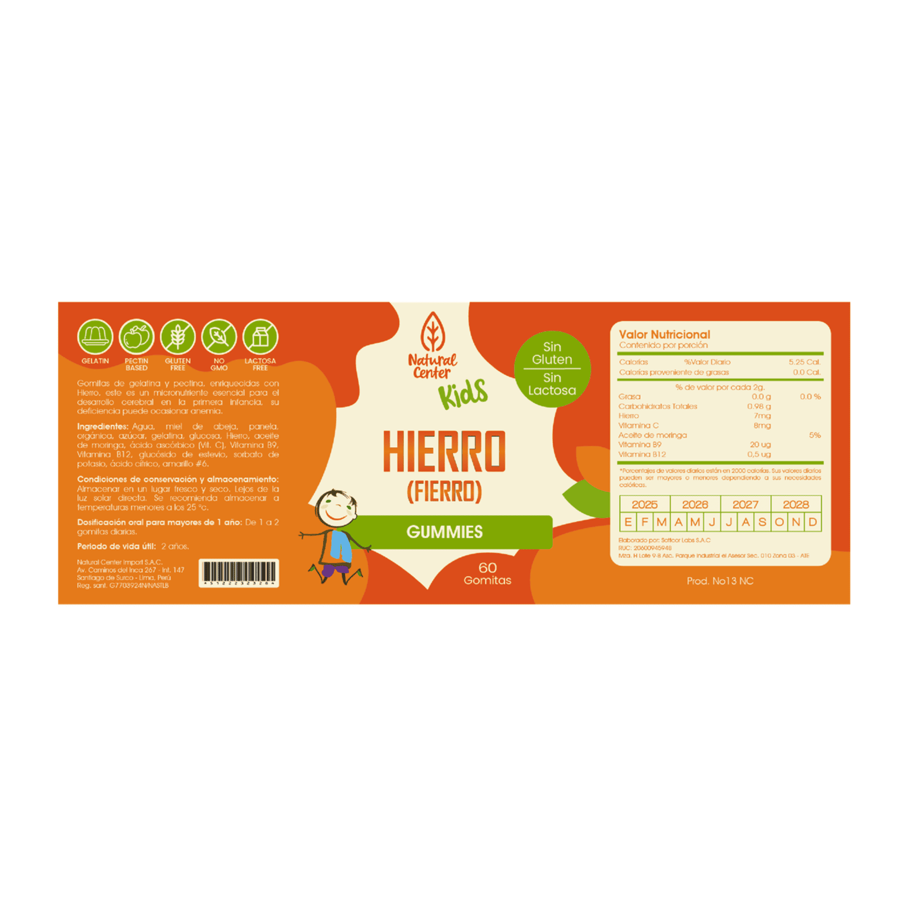 HIERRO - fco x 60 GOMITAS. 2