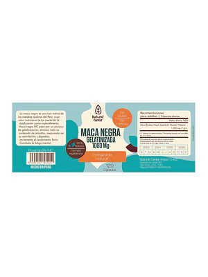 MACA NEGRA 500 mg - fco x 100 cap