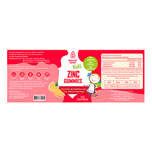 ZINC citrato - fco x 60 GOMITAS. / NARANJA