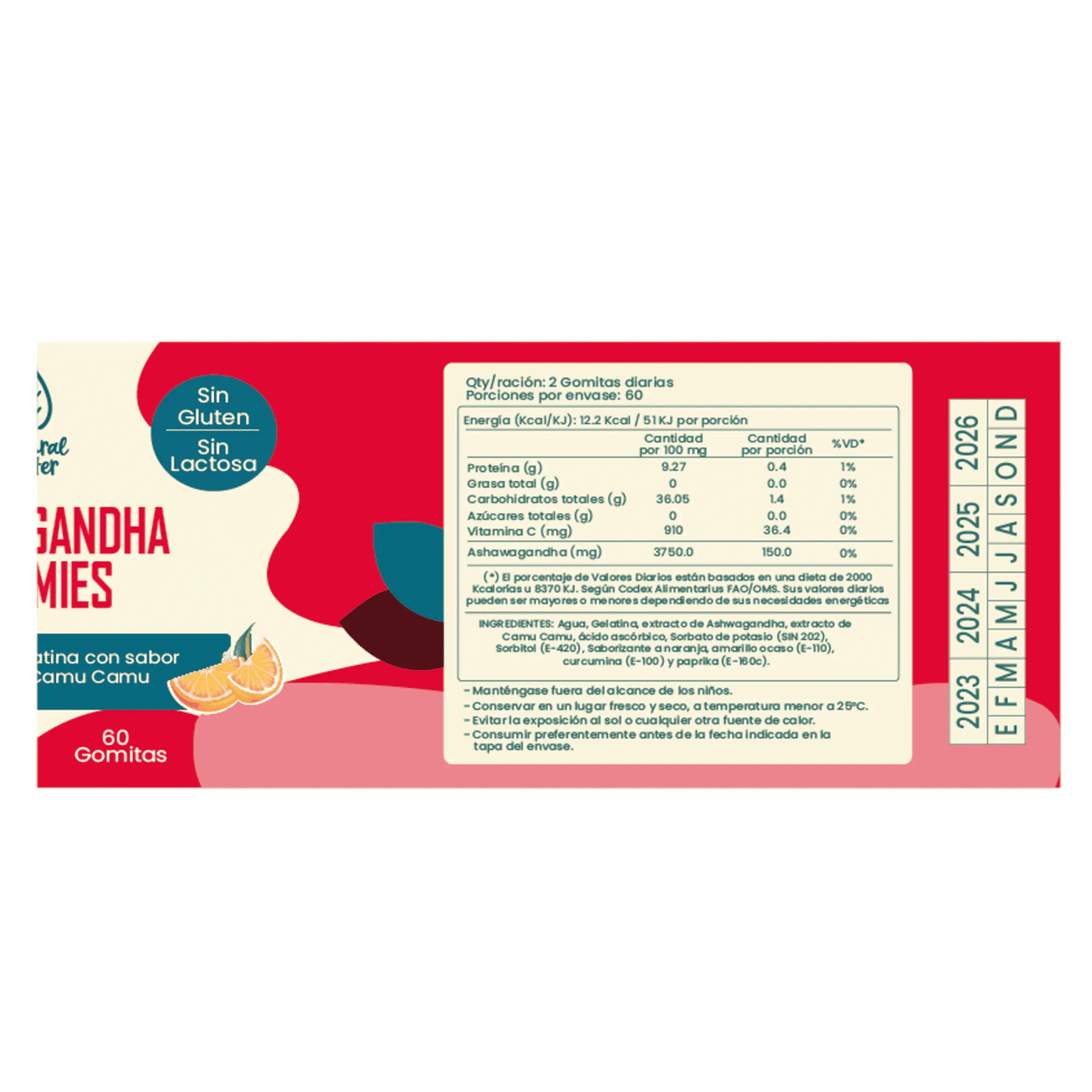ASHWAGANDHA - fco x 60 GOMITAS. 2