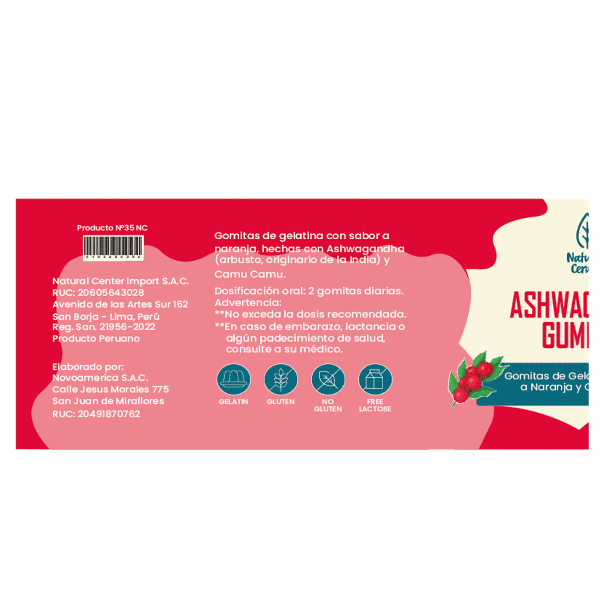 ASHWAGANDHA - fco x 60 GOMITAS. 3