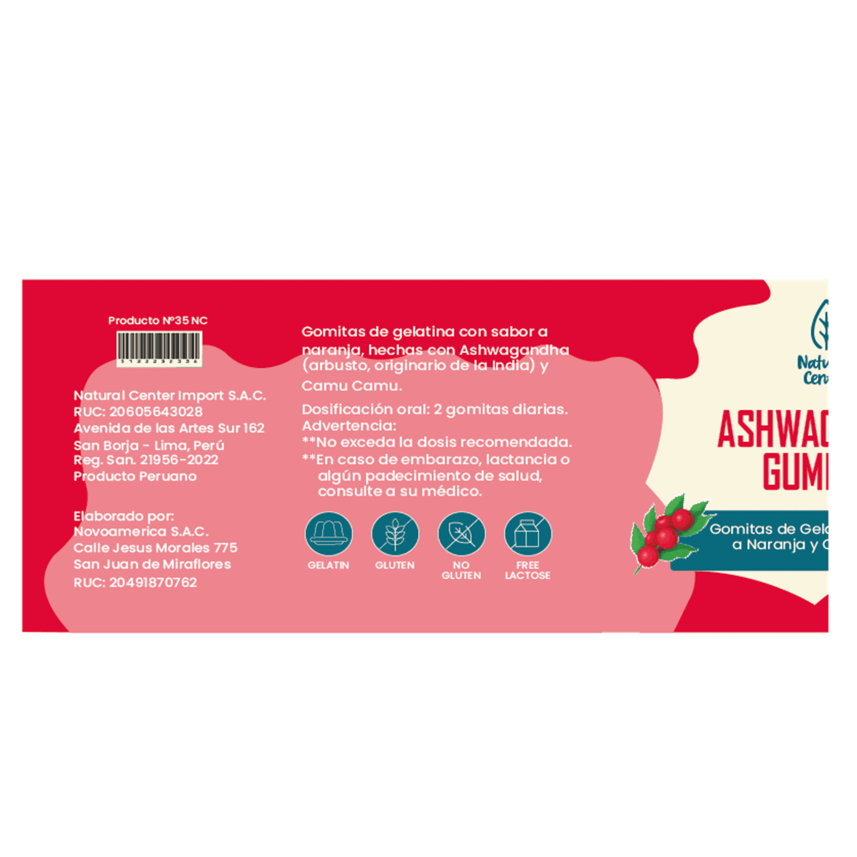 ASHWAGANDHA - fco x 60 GOMITAS. 3