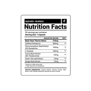 BLACK VIPER - Fco x 90 cp