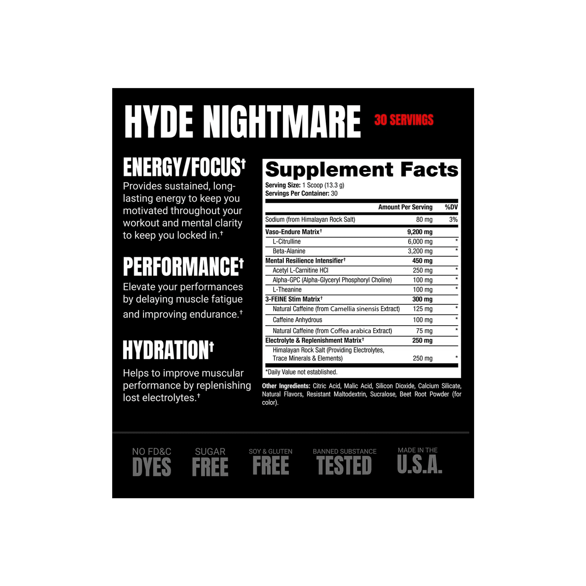 HYDE PRE WORKOUT WATERMELON (PRE ENTRENO) - PT 292.5 G 2