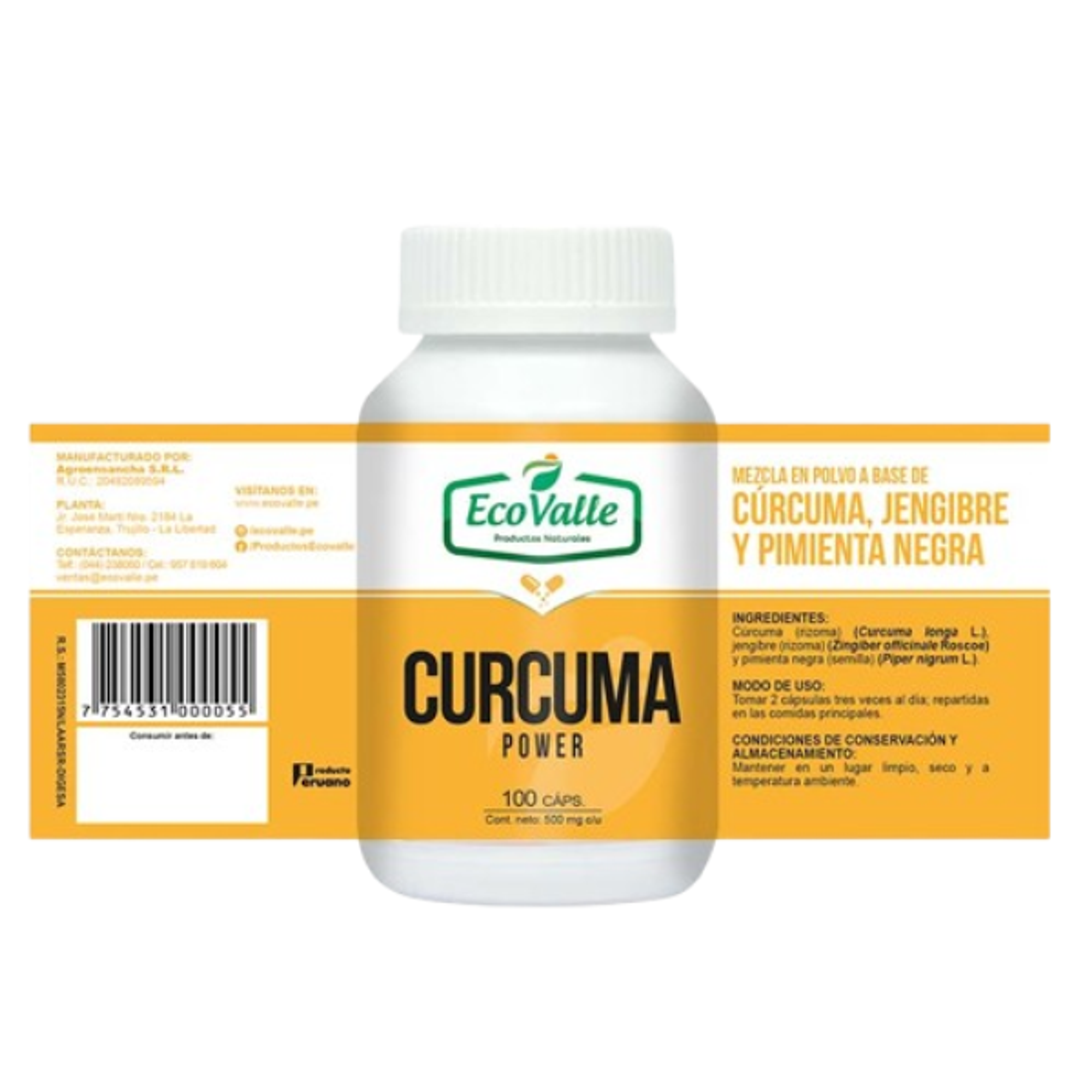 CURCUMA * 500 mg - Fco x 100 cap 2