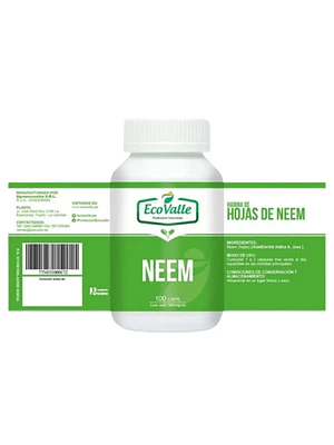 HOJAS DE NEEM 400G-FCO x 100CAPS.