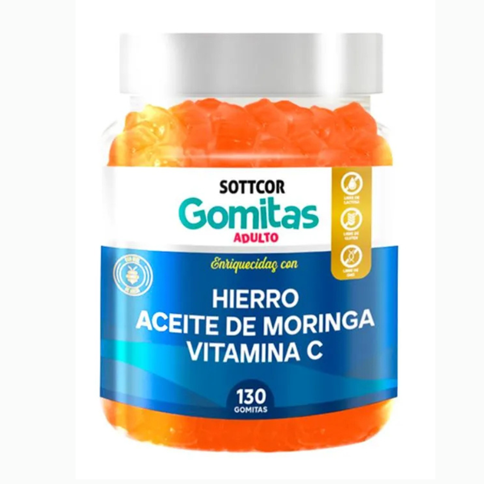 HIERRO/MORINGA/VITC/B9/B12 (niños) - fco x 130 gomitas  1
