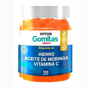 HIERRO/MORINGA/VITC/B9/B12 (niños) - fco x 130 gomitas 