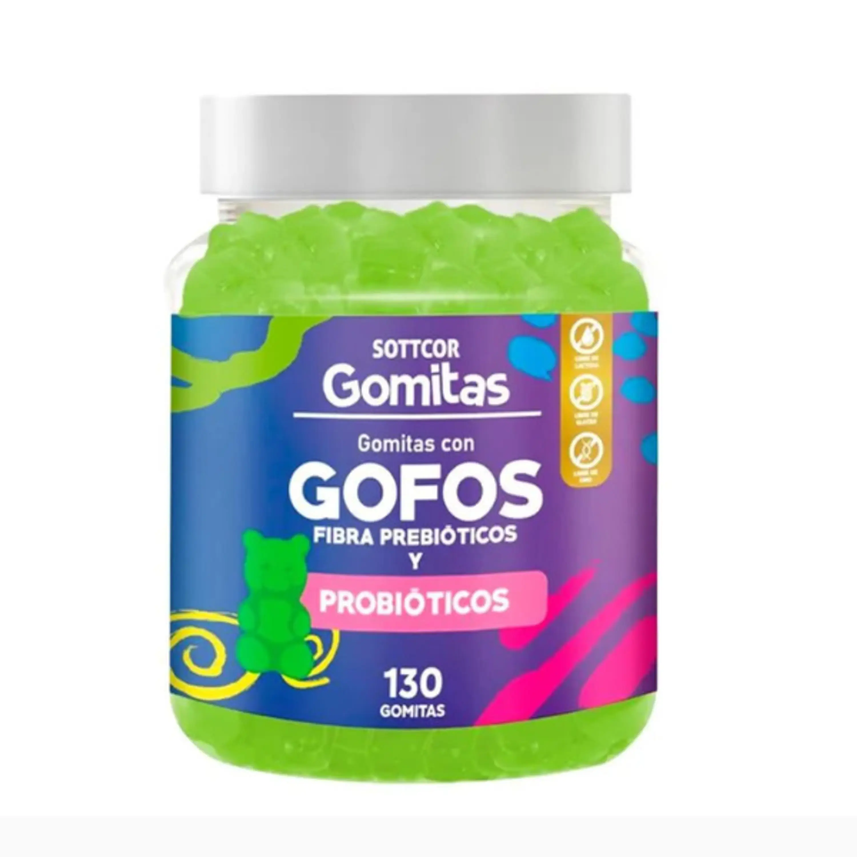  FIBRA prebiotica GOFOS (niños) - fco x 130 gomitas. 1