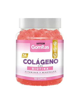 COLAGENO CON BIOTINA - fco x 130 gomitas