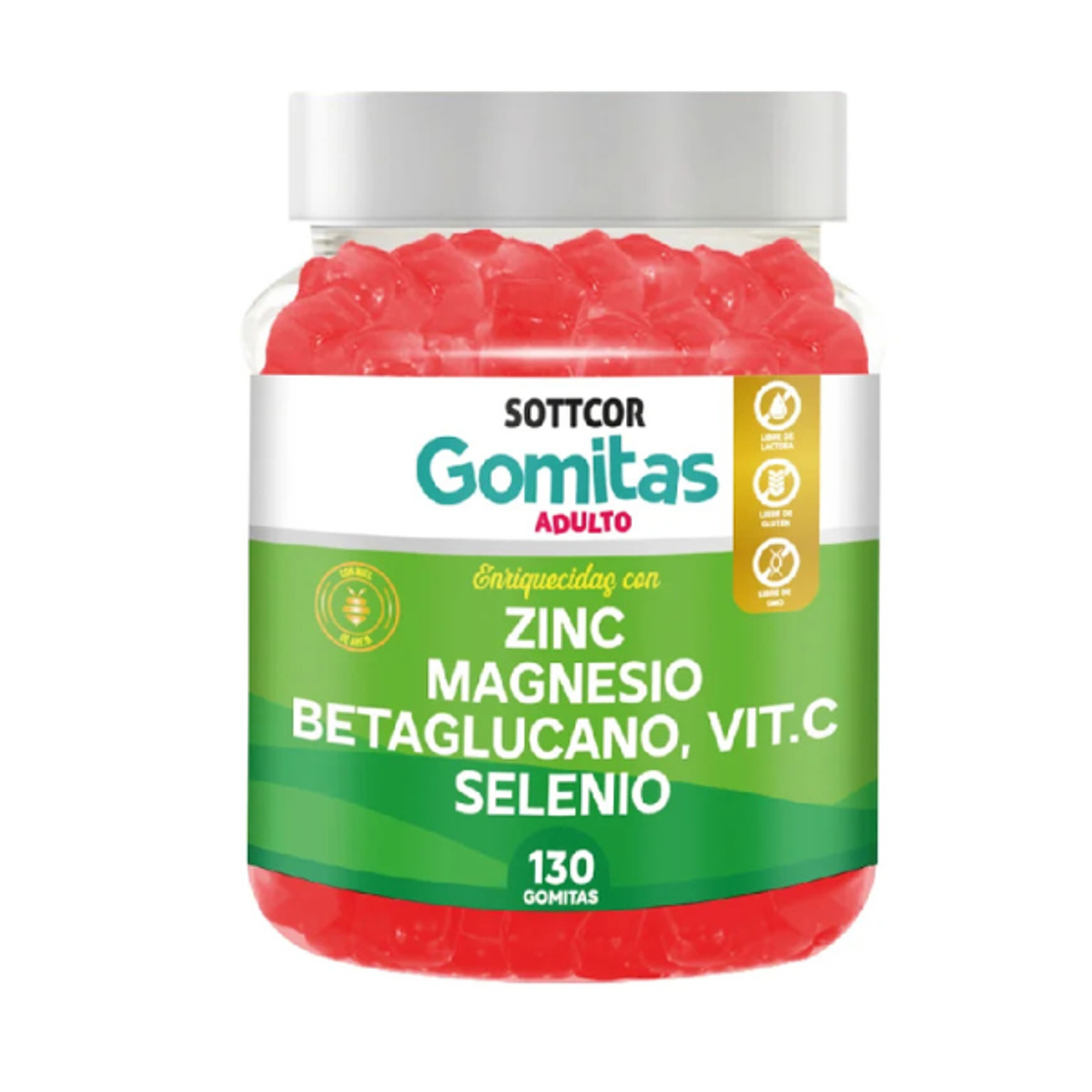 ZING MAGNESIO BETAGLUCANO VIT.C Y SELENIO( adulto) - fco x 130 gomitas 1