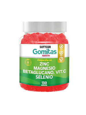 ZING MAGNESIO BETAGLUCANO VIT.C Y SELENIO( adulto) - fco x 130 gomitas
