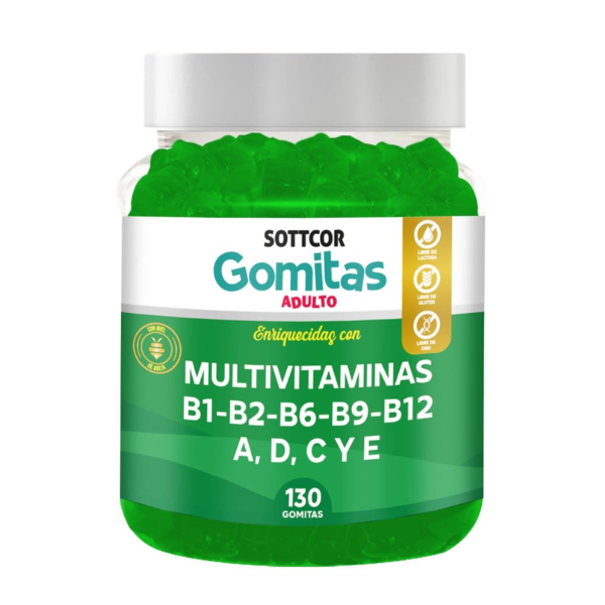 MULTIVITAMINAS B1-B2-B6-B9-B12 A,D,C y E - fco x 130 gomitas 1