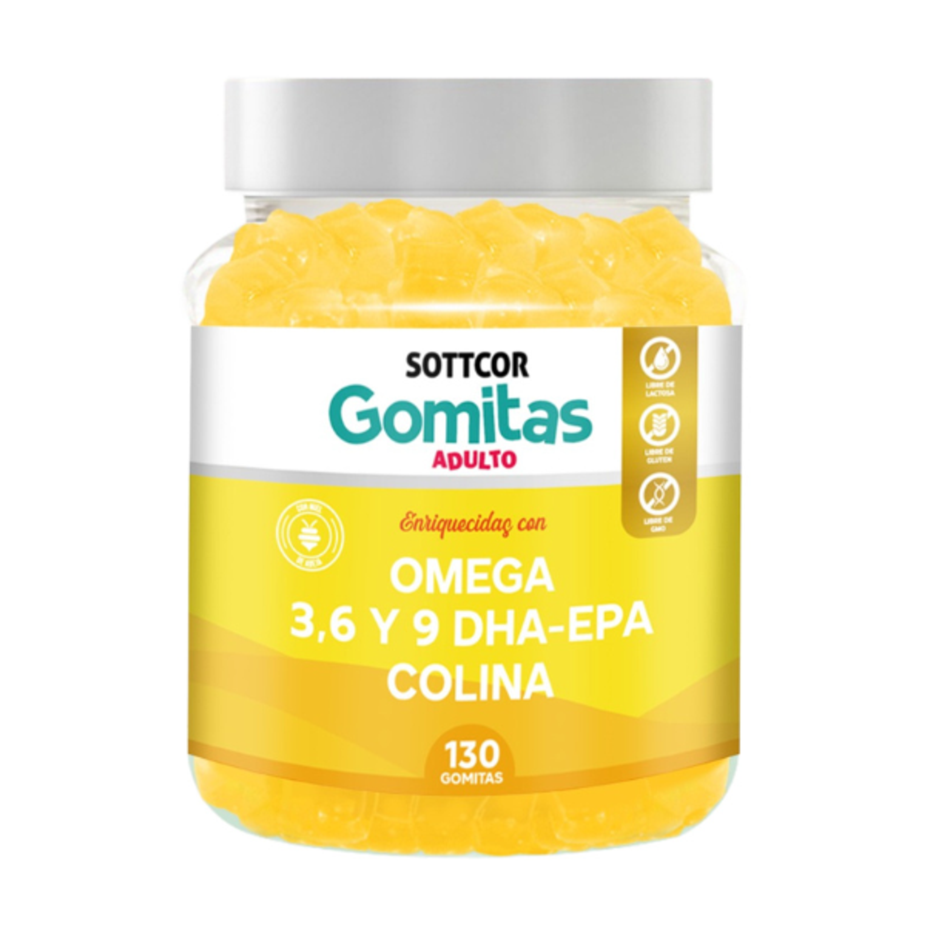 OMEGA 369 DHA-EPA COLINA B12 Y POTASIO (adulto) - fco x 130 gomitas 1
