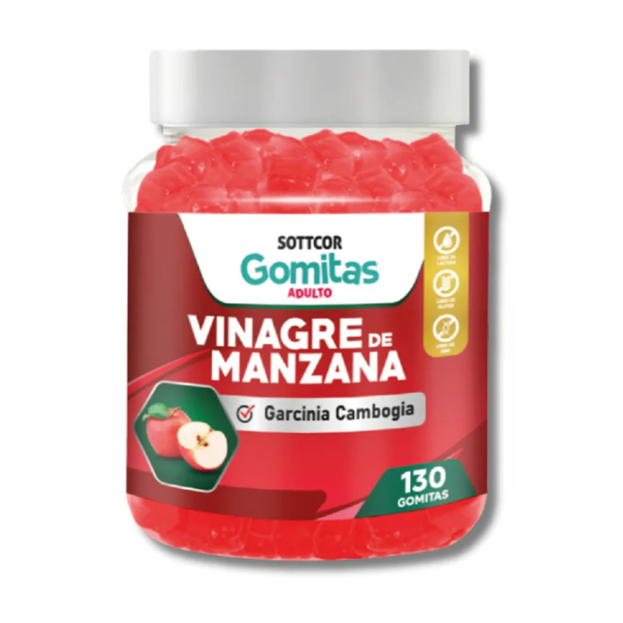VINAGRE DE MANZANA - fco x 130 gomitas  1