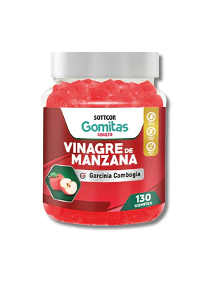 VINAGRE DE MANZANA - fco x 130 gomitas 