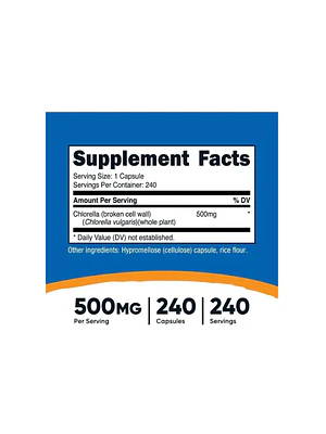 CHLORELLA 500 mg - fco x 240 cap