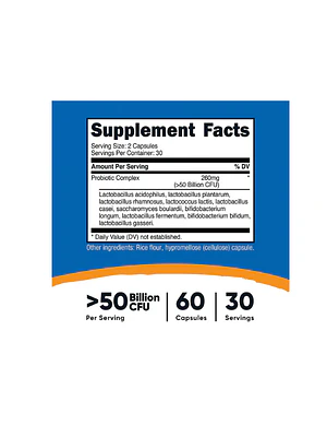 PROBIOTIC COMPLEX + 50 BILLON - fco x 60 cap