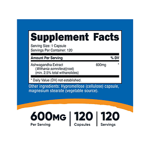 ASHWAGANDHA 600 mg - fco x 120 cap