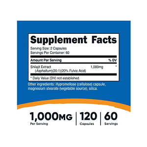 SHILAJIT 1000 mg - fco x 120 cap