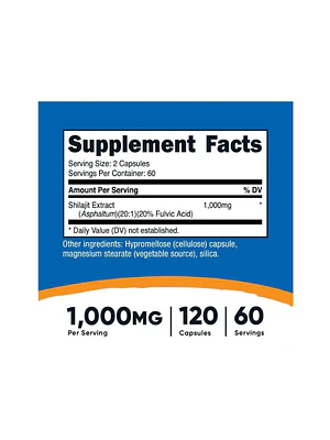 SHILAJIT 1000 mg - fco x 120 cap