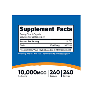 BIOTIN 10 000 - fco x 240 Softgel