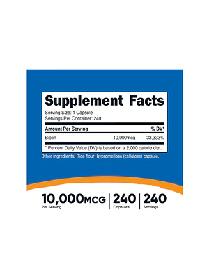 BIOTIN 10 000 - fco x 240 Softgel