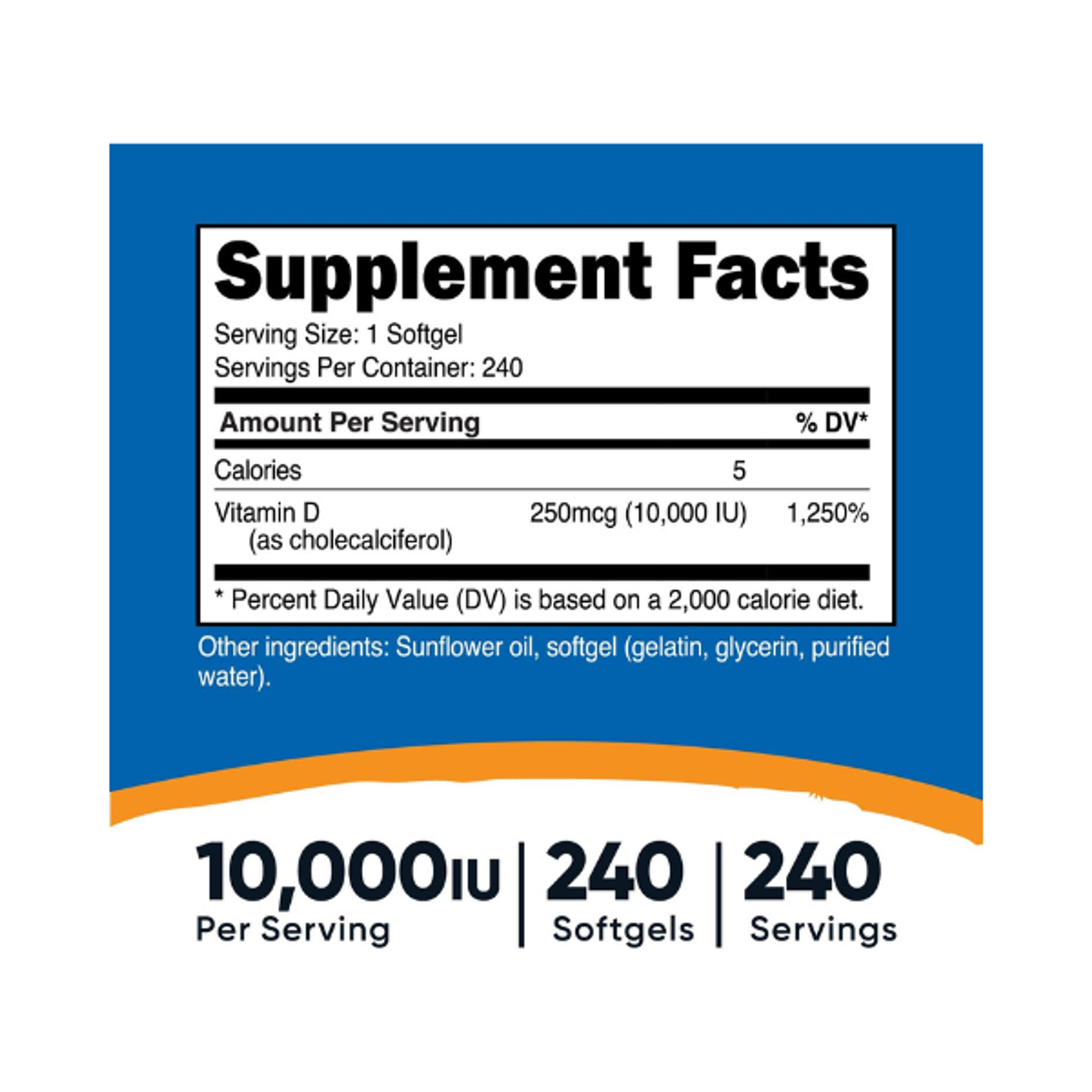 VITAMINA D3 5000 iu - fco x 240 Softgel 2