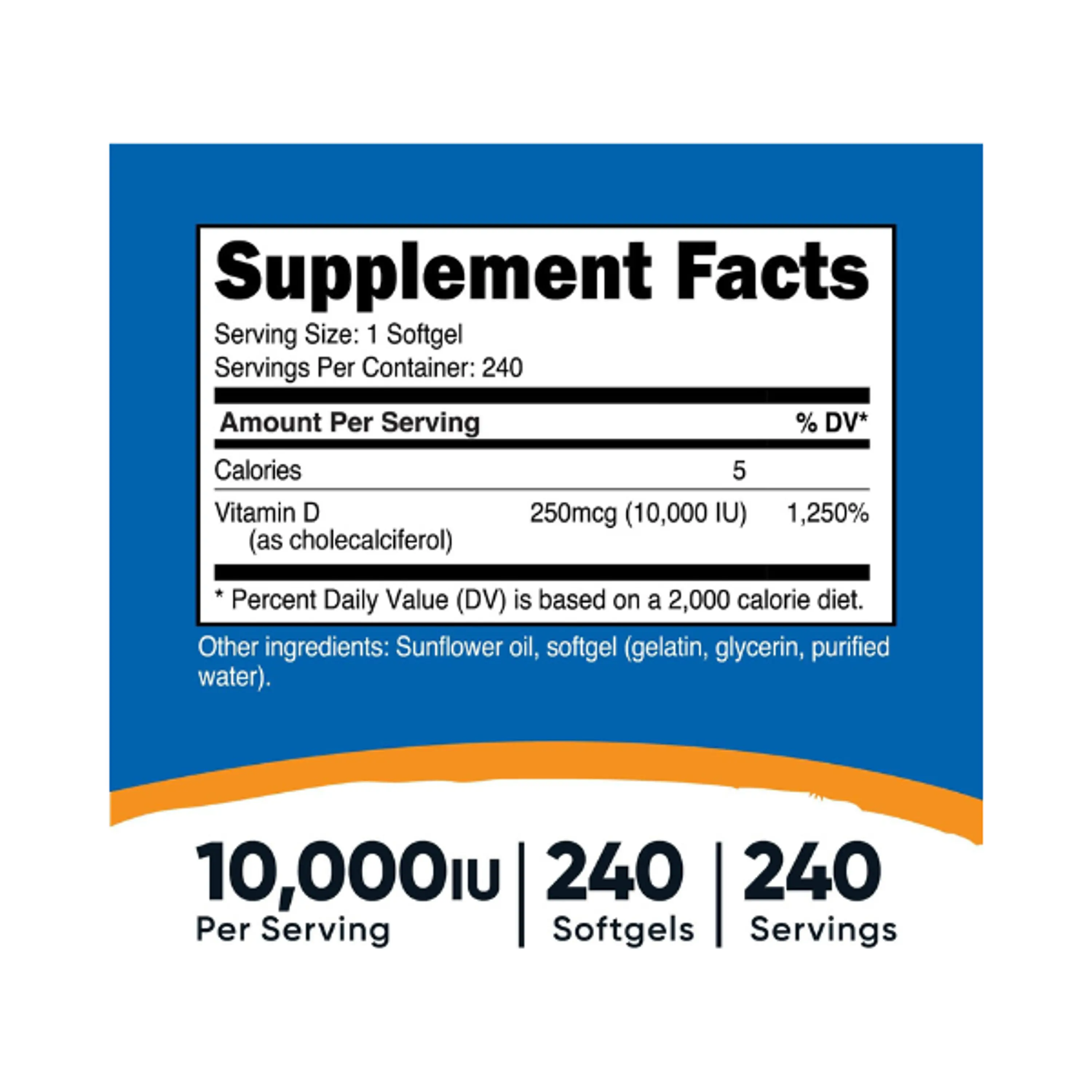 VITAMINA D3 5000 iu - fco x 240 Softgel 2