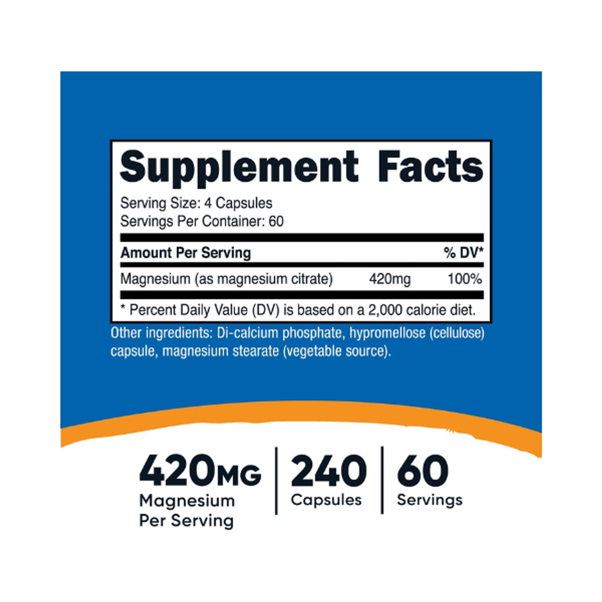 MAGNESIUM CITRATE * 420 mg - Fco x 240 cap 2