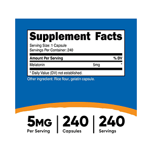MELATONIN 5 mg - fco x 240 cap (melatonina)