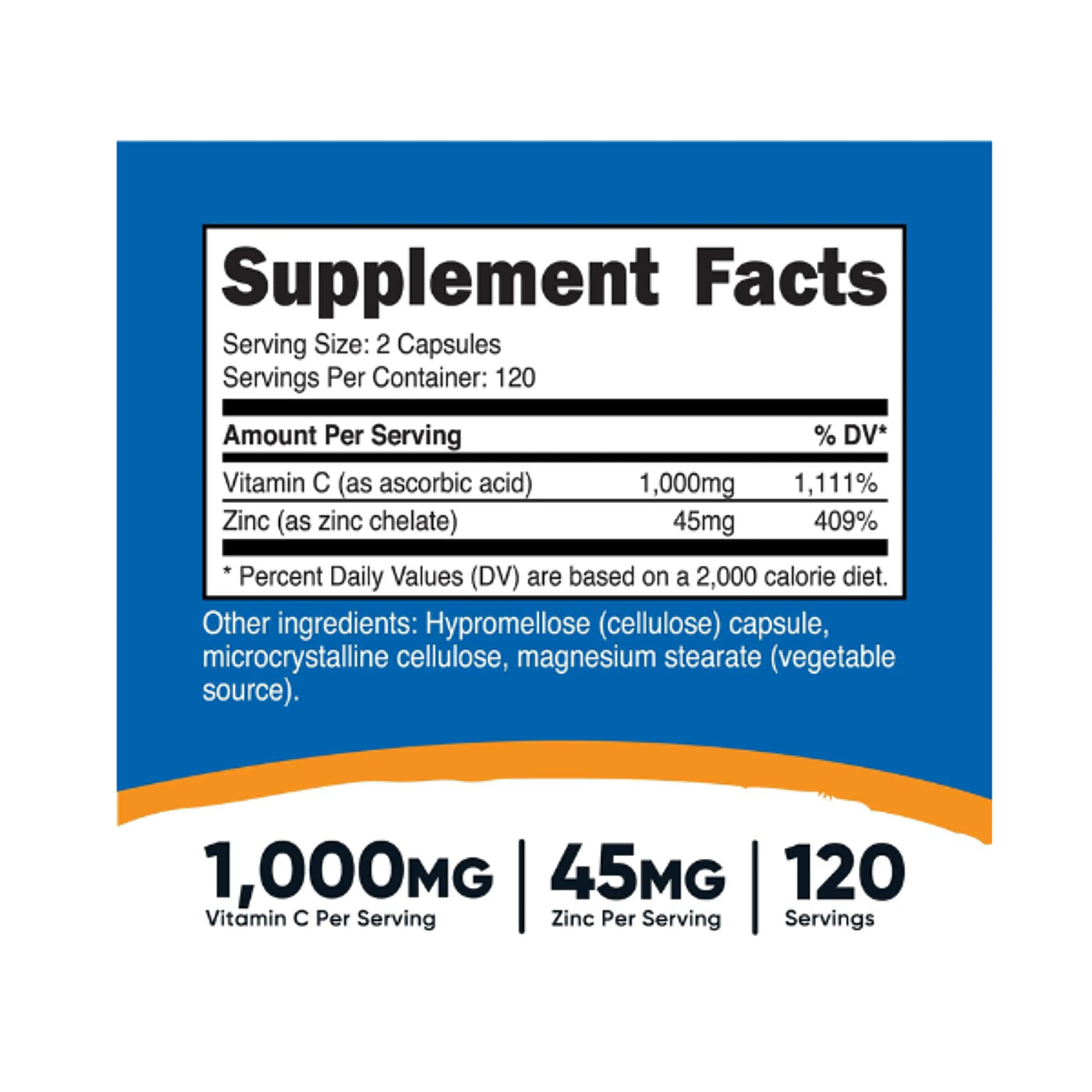 VITAMINA C 1000 mg + ZINC - fco x 240 cap 4