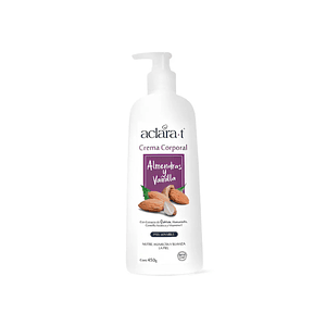 CREMA CORPORAL ALMENDRAS Y VAINILLA / ACLARA-T - fco x 450 g