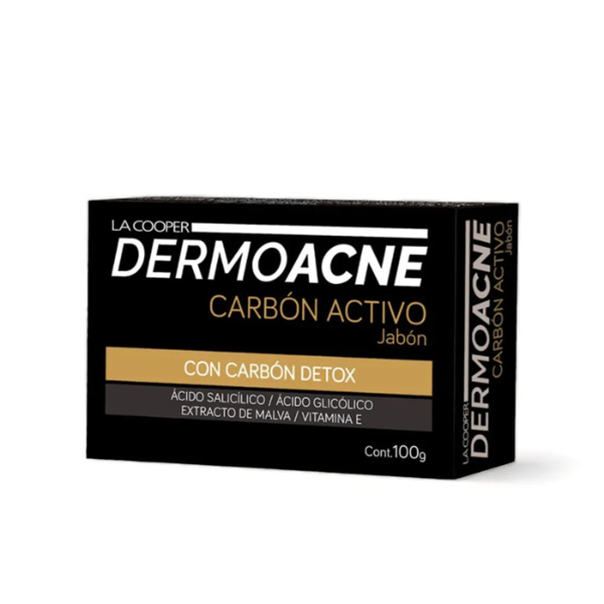 DERMOACNE JABON CARBON ACTIVO - caj x 100 g. 1