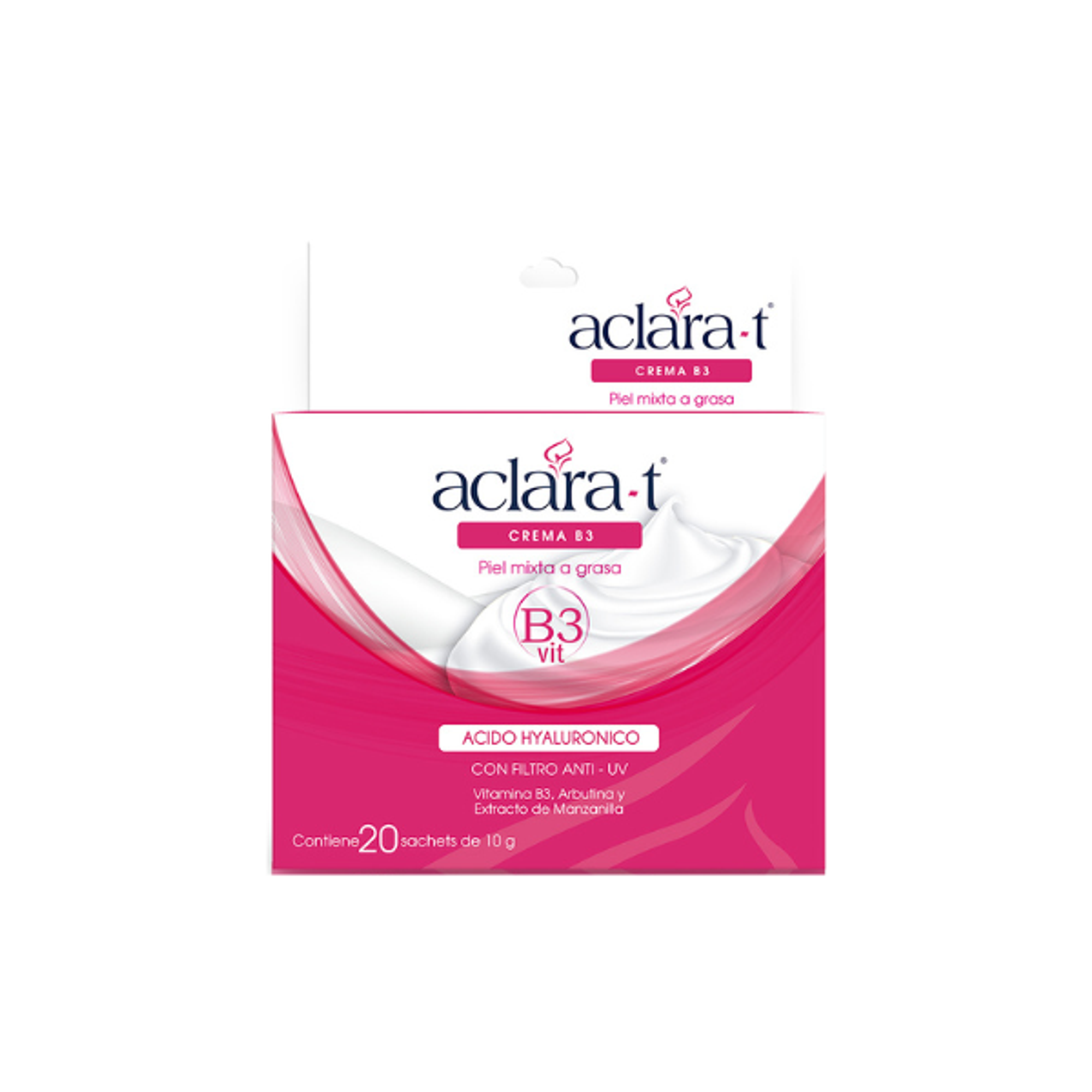 CREMA B3 PIEL MIXTA A GRASA / ACLARA-T- 10 g caj x 20 u 1