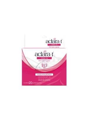 CREMA B3 PIEL MIXTA A GRASA / ACLARA-T- 10 g caj x 20 u