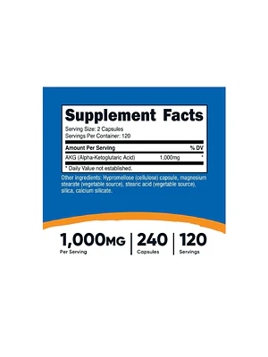 AKG ALPHA KETOGLUTARIC ACID ( alfa ketoglutarico ) - fco x 240 cap