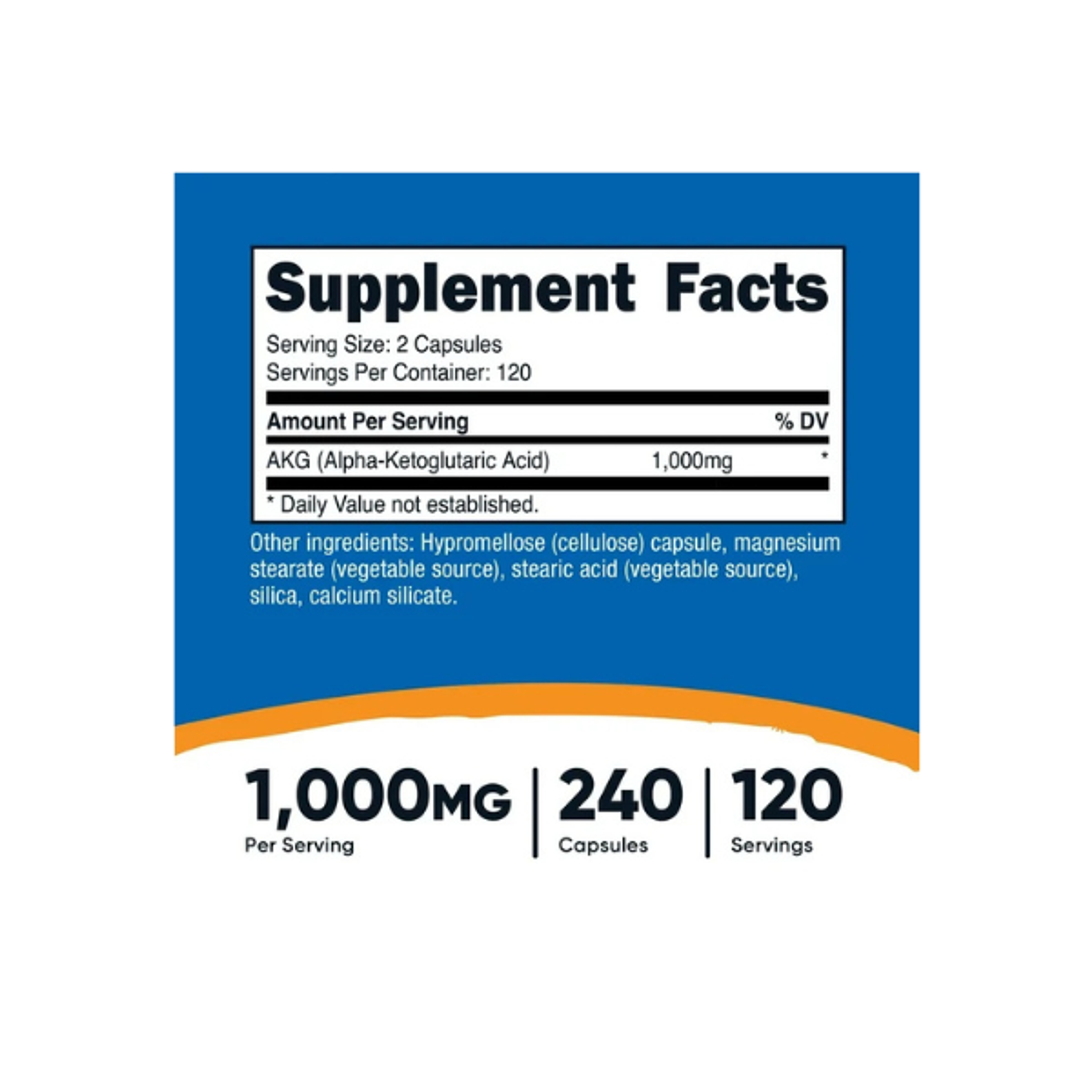 AKG ALPHA KETOGLUTARIC ACID ( alfa ketoglutarico ) - fco x 240 cap 2