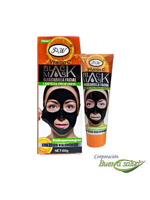 MASCARILLA FACIAL GOLD COLLAGEN + ACIDO HIALURONICO - tb x 120 g.(mascarilla negra)