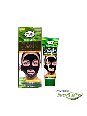 MASCARILLA FACIAL ALOE VERA - tb x 120 g.(mascarilla negra)