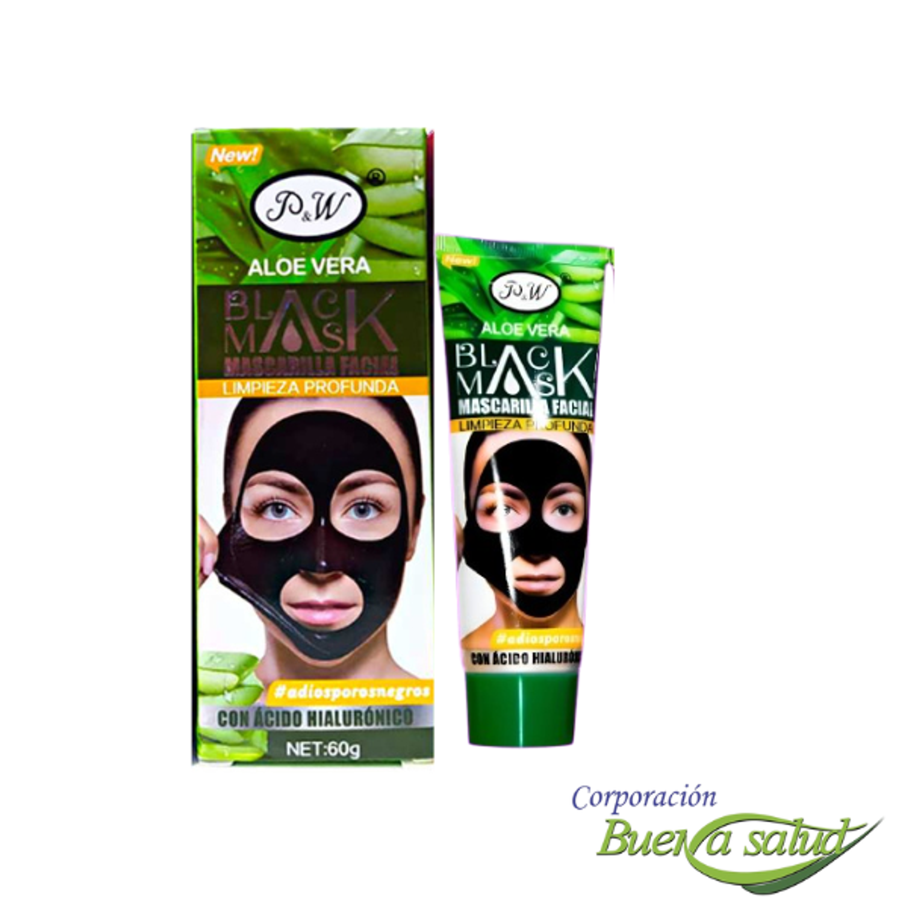 MASCARILLA FACIAL ALOE VERA - tb x 120 g.(mascarilla negra) 1