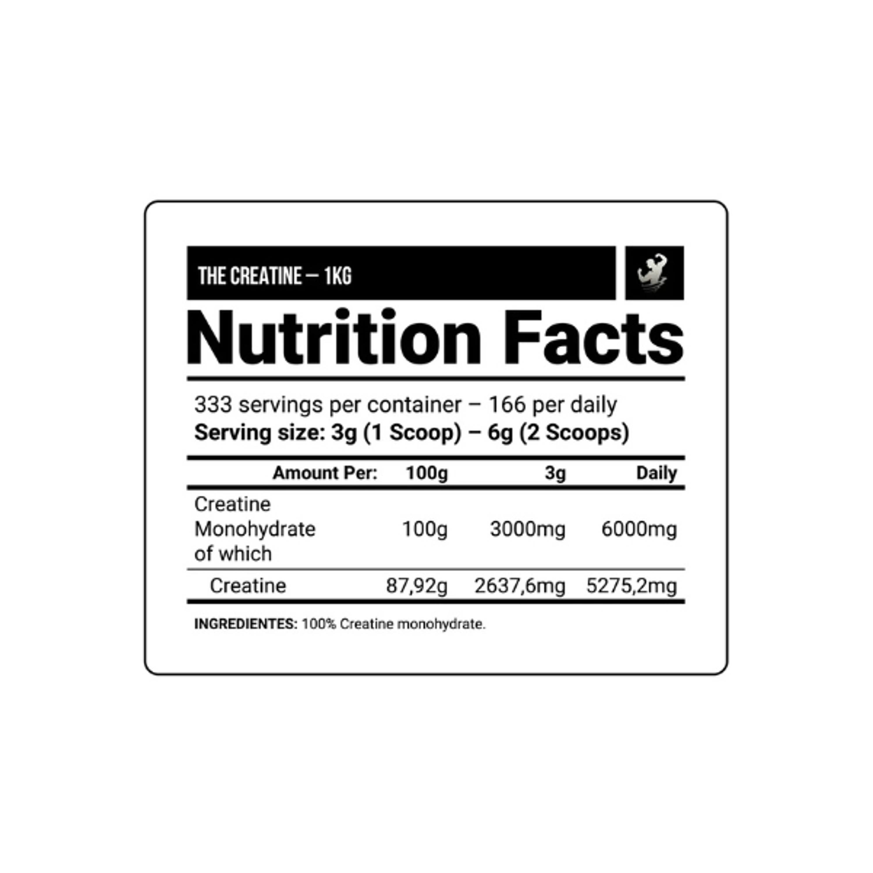 CREATINA ( the creatine) - fco x 300 g.- COPIAR 2