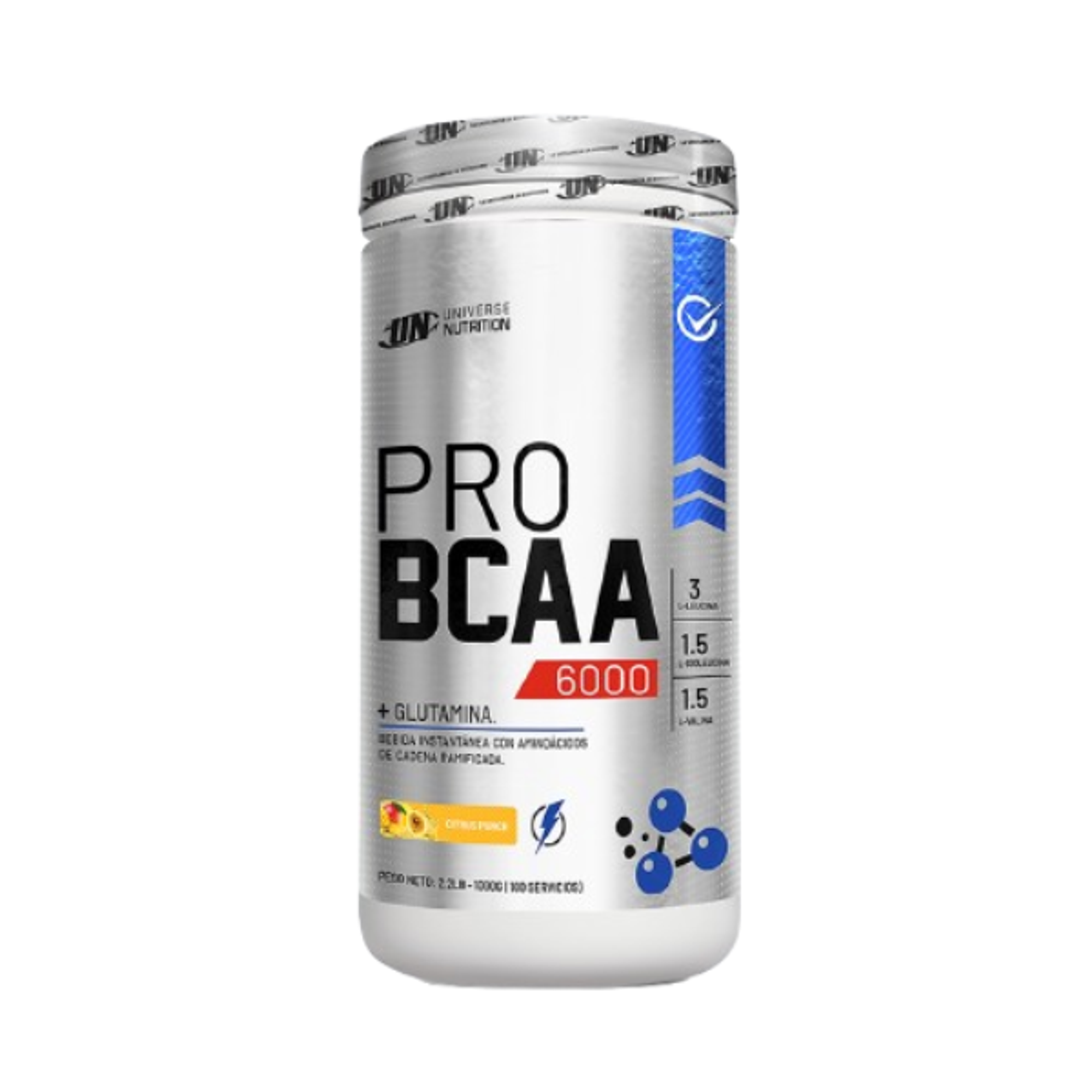 UN PRO BCAA x 500 g pote - NARANJA 3