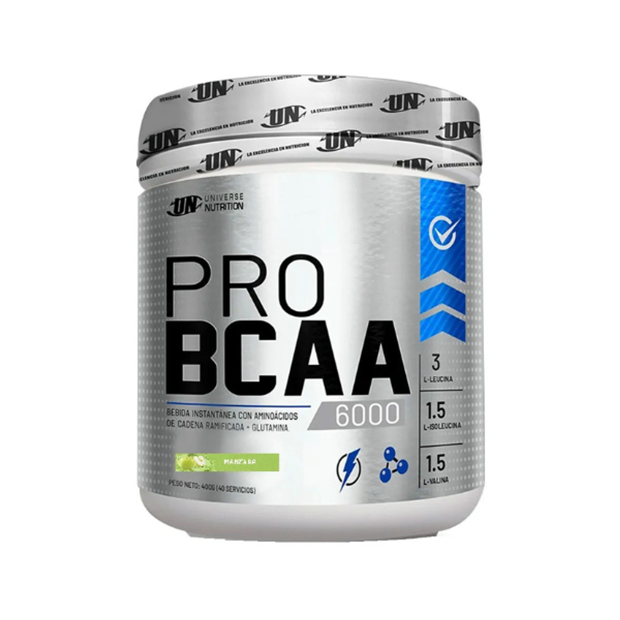 UN PRO BCAA x 500 g pote - NARANJA 11