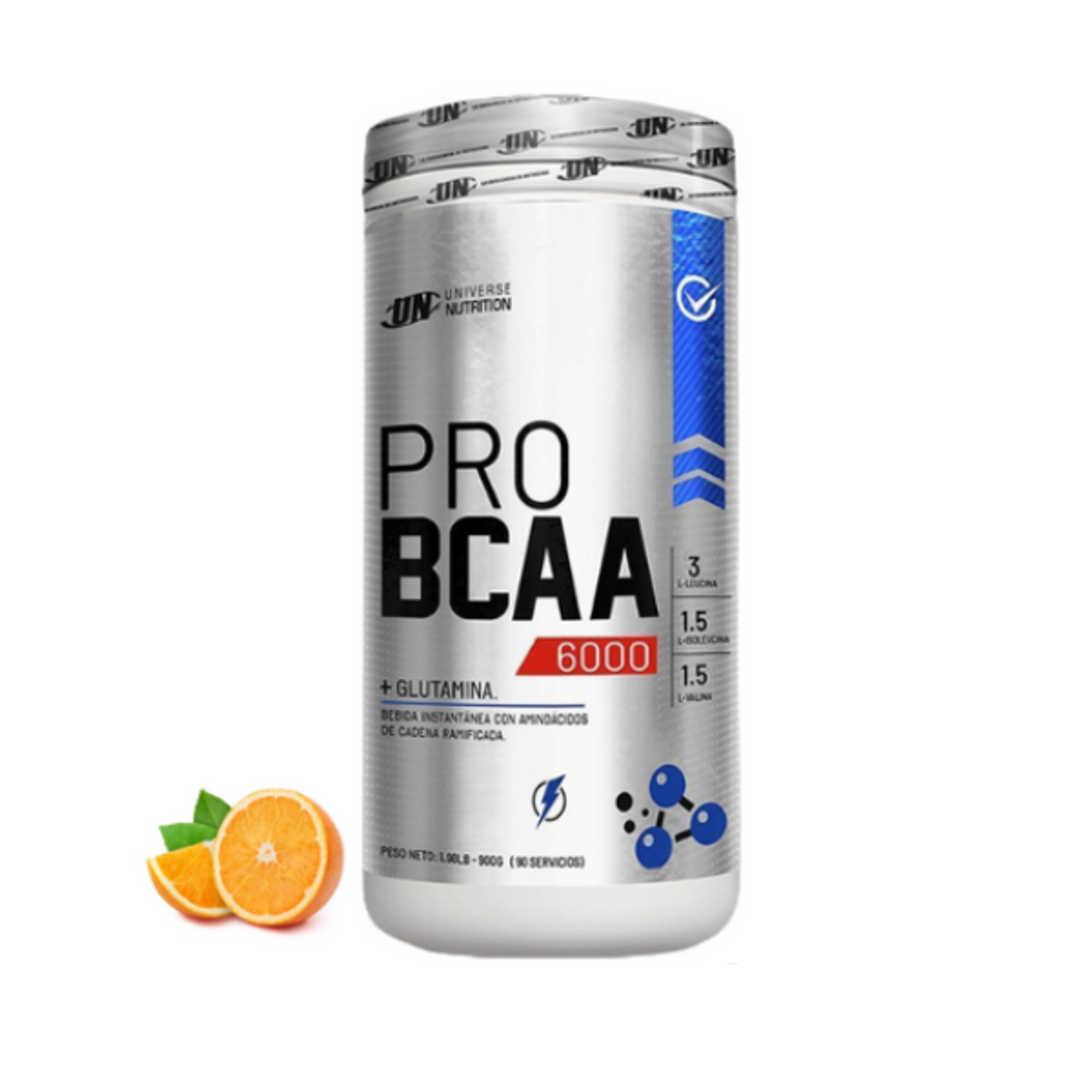 UN PRO BCAA x 500 g pote - NARANJA 12